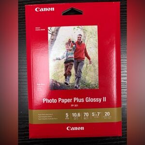 Canon Photo Paper Plus Glossy II - PP-301 - 5x7 (20 Sheets)
